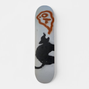 Graffiti skateboardkat. persoonlijk skateboard