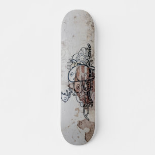 graffiti skateboards op beschaafde muur