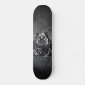 graffiti skateboards pug grunge zwart-wit (Voorkant)