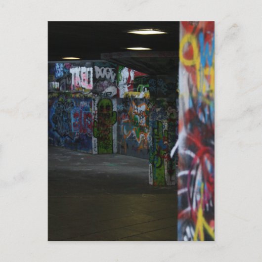 Graffiti skatepark in Londen Briefkaart (Voorkant)