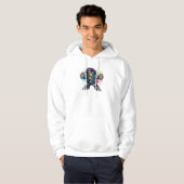 Graffiti Skeleton Spray Paint – Urban Street Art Hoodie (Voorkant volledig)