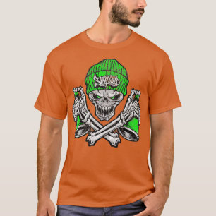 Graffiti Skull Graphic Street Art Lover T-shirt