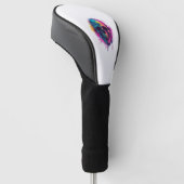 Graffiti Skull Rebel Golfheadcover (Schuin)