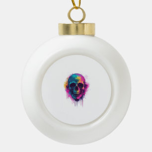 Graffiti Skull Rebel Keramische Bal Ornament