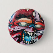 Graffiti Skull Ronde Button 5,7 Cm (Voorkant)