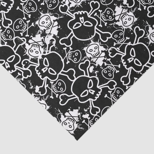 Graffiti skulls tissuepapier (Detail)