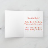 "Graffiti Sleutelnoot" Verjaardagskaart Kaart (Binnen)