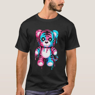 Graffiti Smeltende Kunst Tijger Tijgers T-shirt
