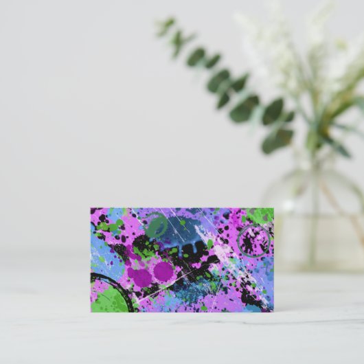 Graffiti Smoothie Visitekaartje (Staand voorkant)