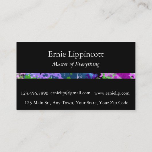 Graffiti Smoothie Visitekaartje (Achterkant)