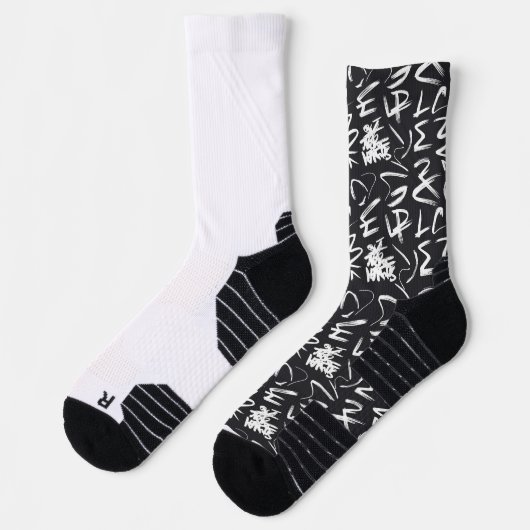 Graffiti Sokken (Links)