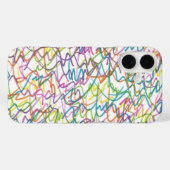 Graffiti Spat Abstract Patroon Case-Mate iPhone Case (Achterkant (horizontaal))