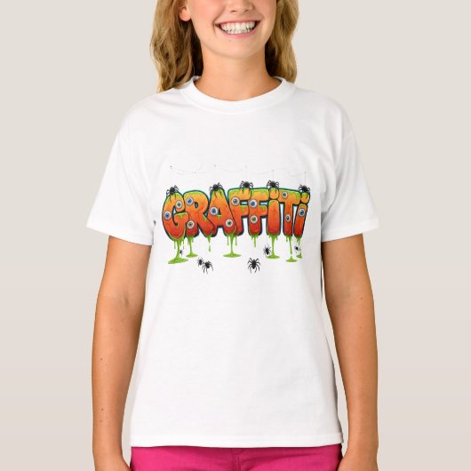 Graffiti Spider T-Shirt – Edgy Streetwear T-shirt (Voorkant)