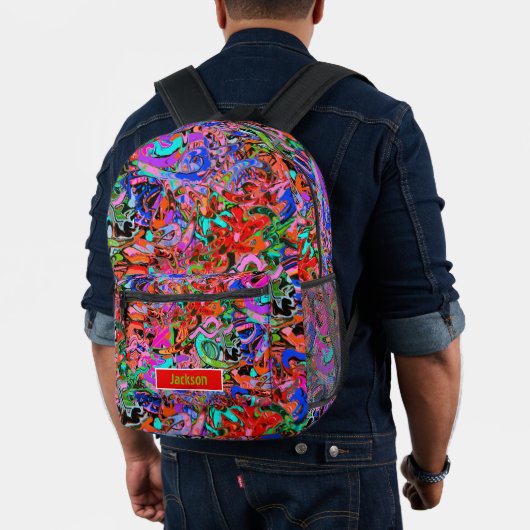 Graffiti spin kunst bedrukte rugzak (Insitu (model))