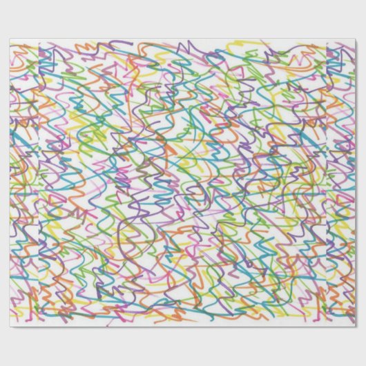 Graffiti Splatter Abstract Patroon Cadeaupapier (Vlak)