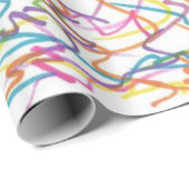 Graffiti Splatter Abstract Patroon Cadeaupapier (Rol Hoek)