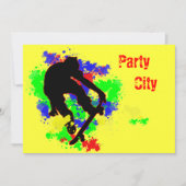 Graffiti Splotch Skateboard Kaart (Voorkant)