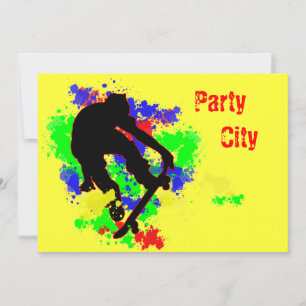 Graffiti Splotch Skateboard Kaart