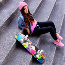 Graffiti spray-schildpadden Skateboard