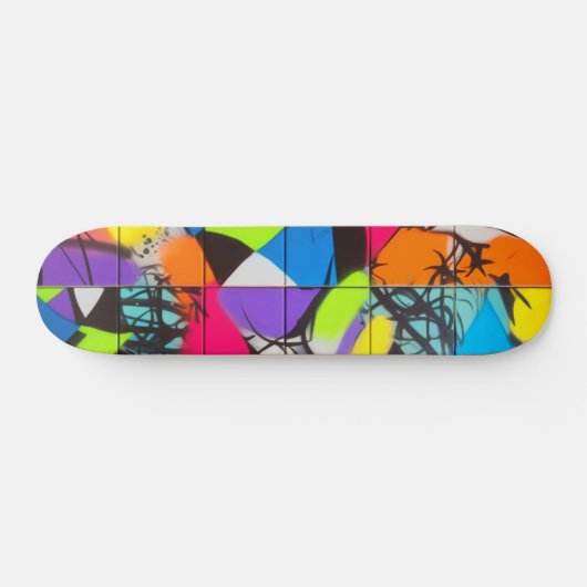Graffiti spray-schildpadden Skateboard (Horizontaal)