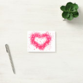 Graffiti spray verf roze mousserend hartontwerp post-it® notes (Kantoor)