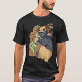 Graffiti Sprayer Pug  Spray T-shirt (Voorkant)