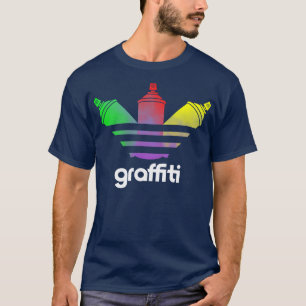 Graffiti spuitbus kunst t-shirt