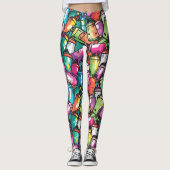 Graffiti-spuitbussen Leggings (Voorkant)
