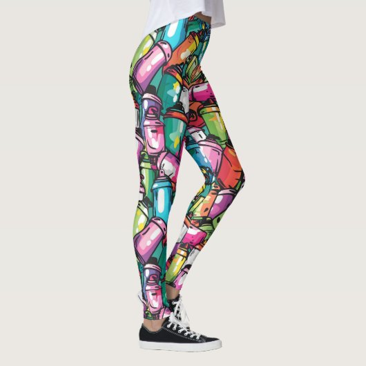 Graffiti-spuitbussen Leggings (Rechts)