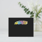 Graffiti-spuitwerk schilders Graffiti is kunst Briefkaart (Staand voorkant)