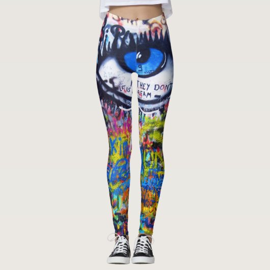 Graffiti steet leggings (Voorkant)