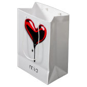 graffiti stencil liefde hart druppel pop kunst Gif Medium Cadeauzakje (Voorkant Gekanteld)