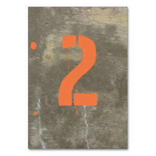 Graffiti Stencil op Concrete Tafelnummers