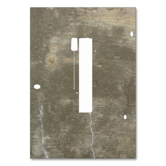 Graffiti Stencil op Concrete Tafelnummers (Achterkant)