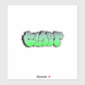 Graffiti-Sticker met vinyl, op maat gesneden Sticker (Vel)