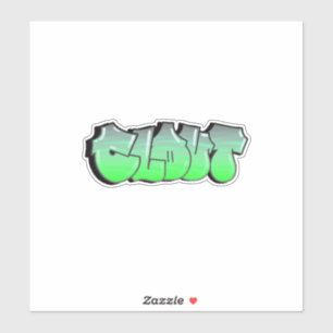Graffiti-Sticker met vinyl, op maat gesneden Sticker