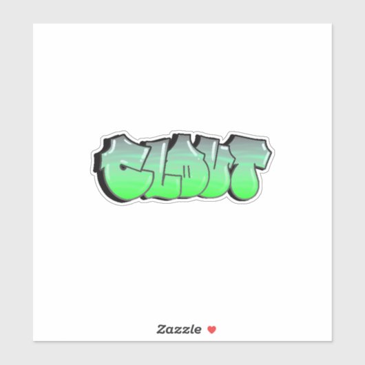 Graffiti-Sticker met vinyl, op maat gesneden Sticker (Vel)