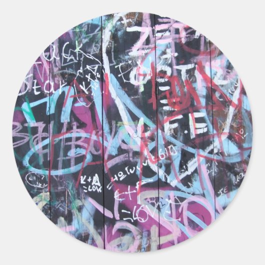 Graffiti-Stickers Ronde Sticker (Voorkant)