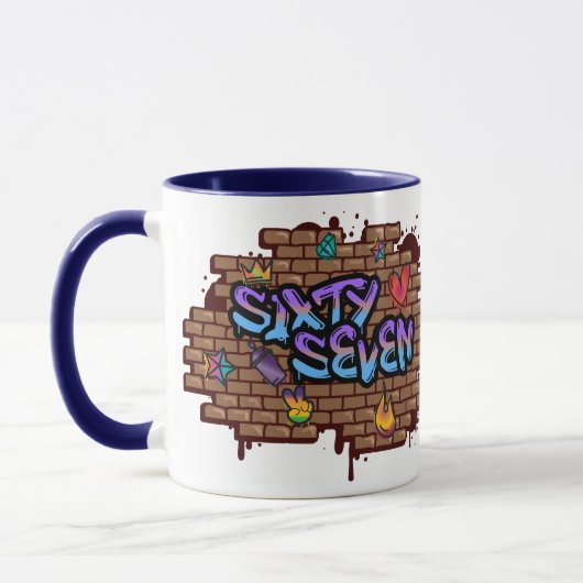 Graffiti Stijl 67 Mok (Links)