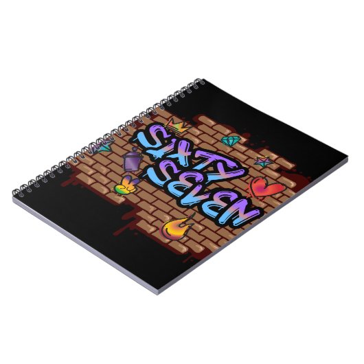 Graffiti Stijl 67 Notitieboek (Linkerzijde)