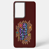 Graffiti Stijl 67 Samsung Galaxy Hoesje (Achterkant)