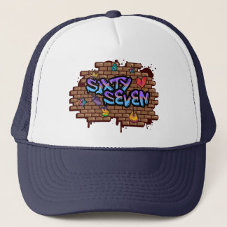 Graffiti Stijl 67 Trucker Pet