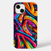 Graffiti stijl Abstracte kunst Case-Mate iPhone Case (Achterkant)
