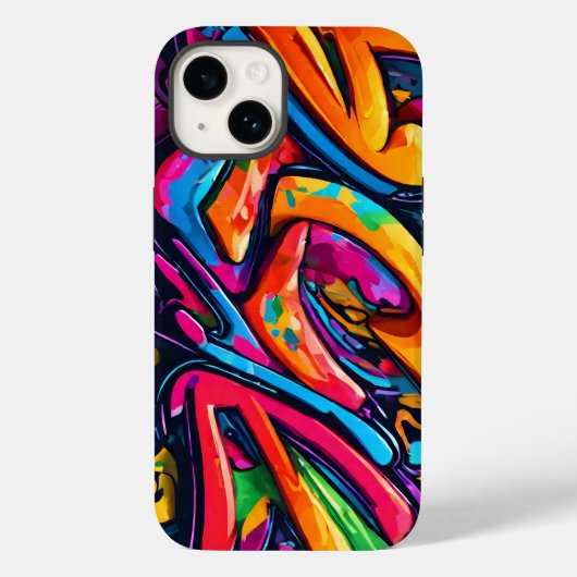 Graffiti stijl Abstracte kunst Case-Mate iPhone Case (Achterkant)