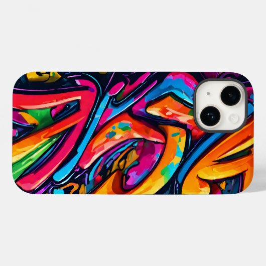 Graffiti stijl Abstracte kunst Case-Mate iPhone Case (Achterkant (horizontaal))