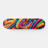 Graffiti stijl Abstracte kunst Persoonlijk Skateboard (Horizontaal)