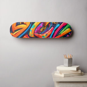 Graffiti stijl abstracte kunst persoonlijk skateboard