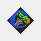 Graffiti Stijl Basketbal en Hoop Servetten (Hoek)