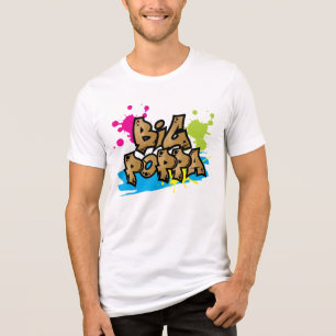 Graffiti stijl Big Poppa familie verjaardag Tri-Blend Shirt