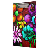Graffiti-stijl bloemen lieveheersbeestje klembord (Links)